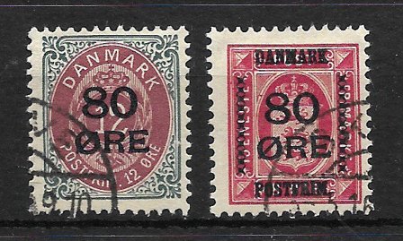 Danmark 1915 - AFA 82-83 - Stemplet