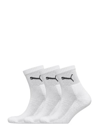 Puma Short Crew 3P Unisex Underwear Socks Regular Socks Hvid PUMA