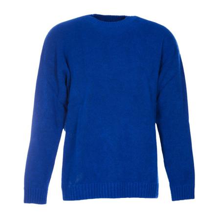 Laneus, Round-neck Knitwear Blauw, Heren, Maat:XL