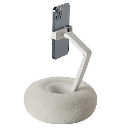 Justerbart telefonvinkel Plyschkudde Telefonstativ - Portabel Hållare Kompatibel med Skrivbord Säng Soffa