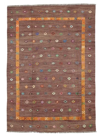 Stippen Kelim Nimbaft Vloerkleed 213X302 Wol