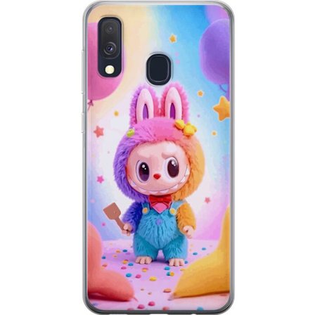 Kompatibel Mobilcover til Samsung Samsung Galaxy A40 Vinyl monster figur kanin med nøglering