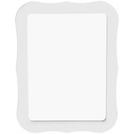 (Pow yeah!) Magnetisk spejl til skab, med magnet Hvid 17.50X13.50X1.30CM