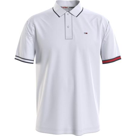 Tommy Jeans, Polo T-shirt Dm 0Dm 12963 Wit, Heren, Maat:M