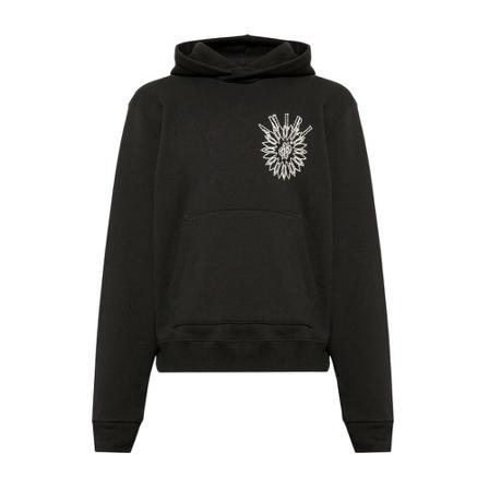 Amiri Sweatshirt with appliqué Sort, Herre Hættetrøjer