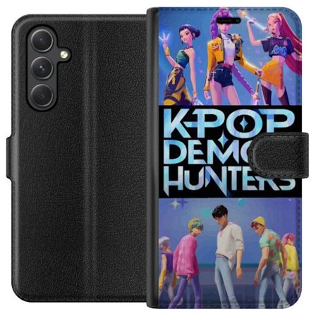 Yhteensopiva Lompakkokotelo Samsung Galaxy A35 K-pop Demon Hunters korealainen musiikkiyhtyeen idoli juliste anime sarjakuva fantasia tyyli pelit fani