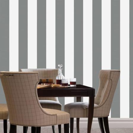 Dutch Wallcoverings Tapet Ränder Grå Och Vit 7358-0 Grå