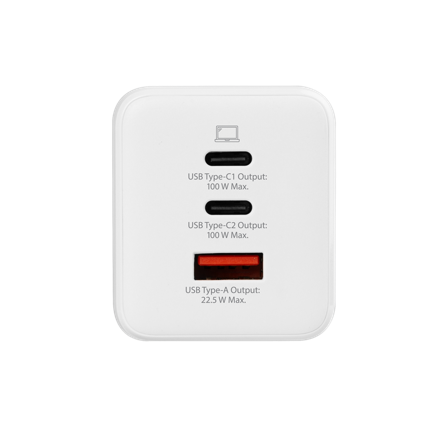 SKROSS Power Charger 100W GaN Combo+ EU - inkludert 1.6m kabel