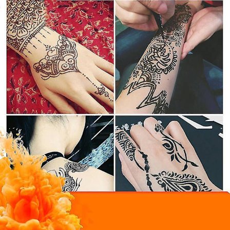 Natural Ready-to-use Henna Paste Hair Dye Hair Cone Red-brown