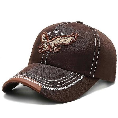 Ny Cool Dam Herr Baseball Keps Casual Man Kvinna Snapback Hatt Justerbar 3D Örn Broderi Solhatt