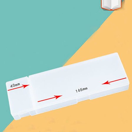 Genomskinlig matt brevpapperslåda Multifunktionell förvaringspenna för studentbrevpapper