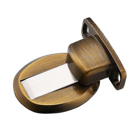 Anti-kollision Gulvmonteret Holder Dørstopper Stop Catch Magnetisk Usynlig Rustfrit Stål (1 stk)