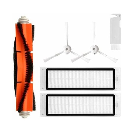 Fine Partikel-Indfangningsfiltre, Ikke-Aftagelig Hovedbørstesæt til Robotstøvsuger med Nem Vedligeholdelsesudskiftning til Xiaomi S6-seriens Støvsuger