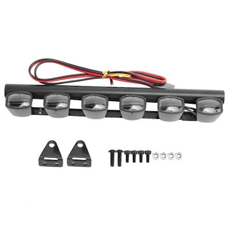 RC Bil Lys Bar Kit 6 LED Kropp Skall Taklys for 1/10 RC Crawler Bil Lastebil Tilbehør