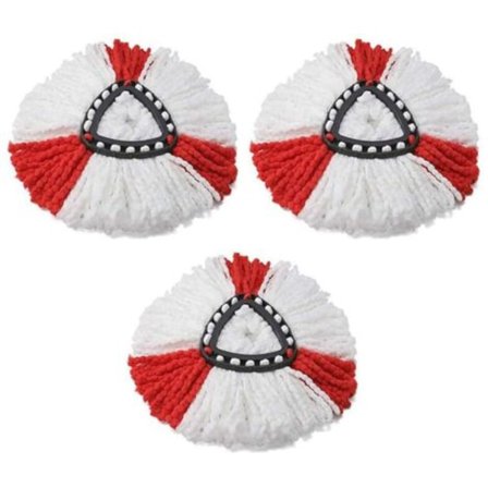 Paket (röd) med refill mopphuvud kompatibel med Vileda mopp refill/Turbo kompatibel Vileda 2in1 Turbo4 mopp/NC/