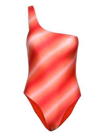Coby Shoulder Swimsuit Red Hosbjerg