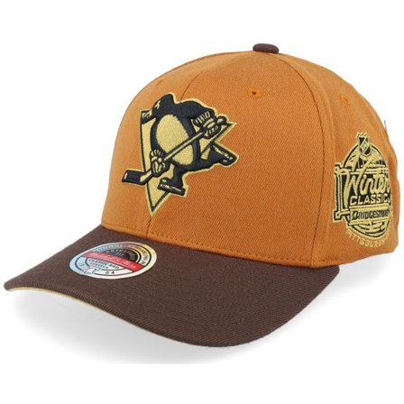 Mitchell & Ness - NHL Orange adjustable Keps - Hatstore Exclusive x Pittsburgh Penguins Burnt Orange/Brown Adjustable @ Hatstore