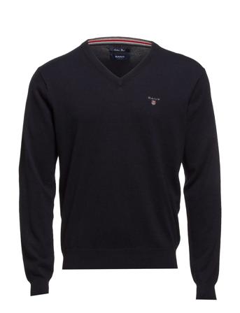 Cotton Wool V-Neck Strikkegenser V-krage Marineblå GANT*Betinget Tilbud