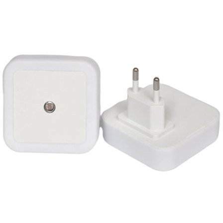 1x nattlys LED-lampe nattlys nødlys trappelampe med lyskontroll