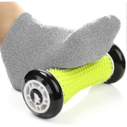 Fotmassasje Roller Muskelroller Stick Håndledd og Underarm Sport Roller Massasjeapparat for Plantar Fasciitt (1 Stykke - Svart)