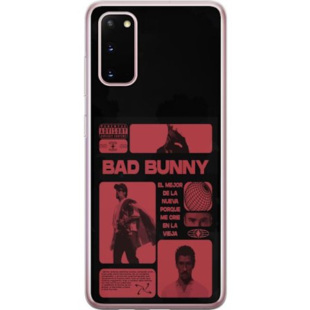 Kompatibel Mobilcover til Samsung Galaxy S20 Bad Bunny NFL-inspireret skjoldlogo med amerikansk fodbold og stjerner