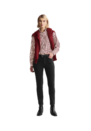 Newhouse Byxa Minicord Nora Byxor Dam Svart 34