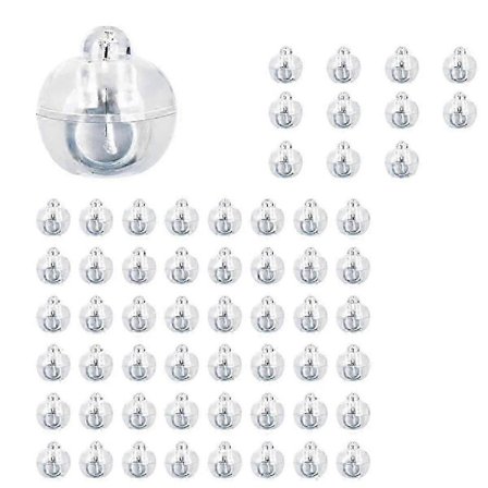 60 stk. LED Ballon Lys, Mini LED Lys Varm Hvid, LED Ballon Lys til Papirlanterne, Ballon Lys, Fødselsdagsfest