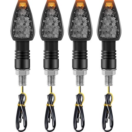 4 stycken motorcykelblinkers 14 LED 12V Motorcykel LED Blinkerslampa{ROG}
