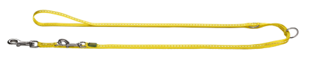 Hunter - T-Leash Tripoli 15/200 Nylon Yellow Reflect - Hund - Halsbånd - ZOO.no