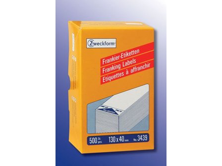 AVERY Etikett frankering 130x40mm 500/fp - Lyreco - Emballage och lagerutrustning - Etiketter och godsmärkning - Frankeringsetiketter