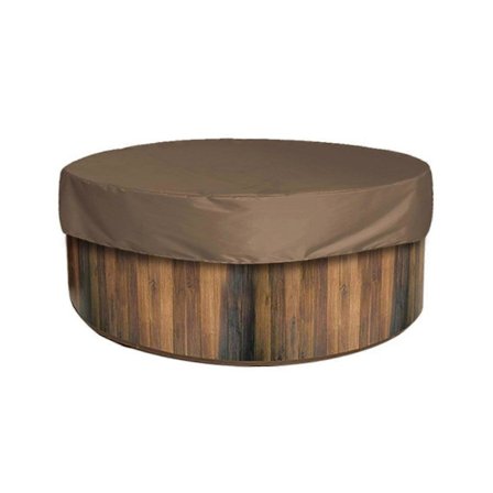 Rundt spabadsovertræk, UV-bestandigt, udendørs spabadsovertræk, 100% helt nyt.