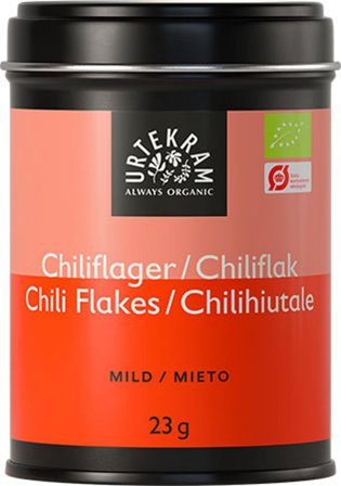 Urtekram Chilliflager Ø, Helse & Madvarer, Krydderier, Chili