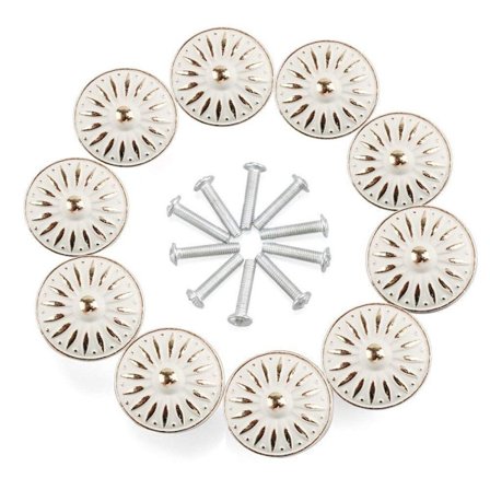 10 Stk Skab Knop Kommode Håndtag Garderobe Dør Træk