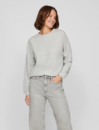 Vila Visandy L/S Sweat Top - Noos - Grey - L