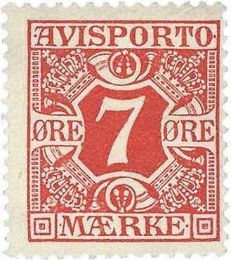 Danmark 1914-1915 - Avisportomærke AFA 13 - Postfrisk