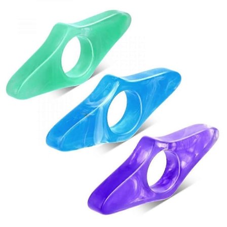 3 Stk. Tommelfinger Bogholder, Resin Bogsideholder Transparent Tommelfinger Bogmærke Læsering Finger Bog WU[