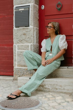 Rita Montezuma x NA-KD gestreifte Hose - Gestreifte Hosen - Streifen - EU 38