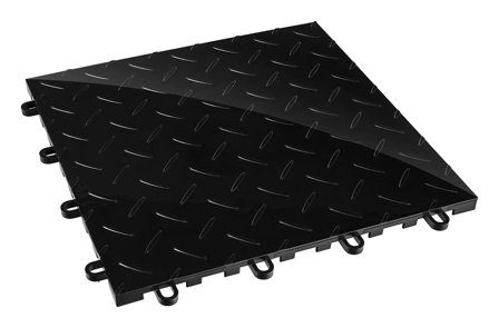 PELA 532219 Garagegolv 1,8 m² Svart, Garageinredning & förvaring