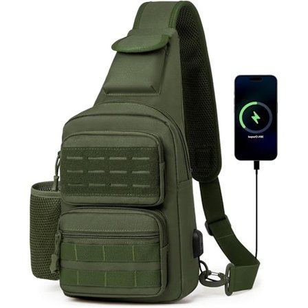 Skuldertaske Brysttaske Skuldertaske til Mænd Crossbody Rygsæk Rygsæk til Mænd Kvinder Rejser Cykling Vandring Camping