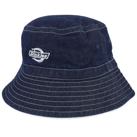 Dickies - Blå bucket Hatt - Denim Rinsed Bucket @ Hatstore