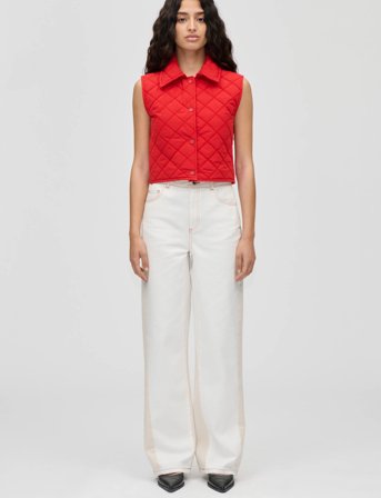 STINE GOYA 2453 Double Rinse Denim, Twist Knee - Cream - 26