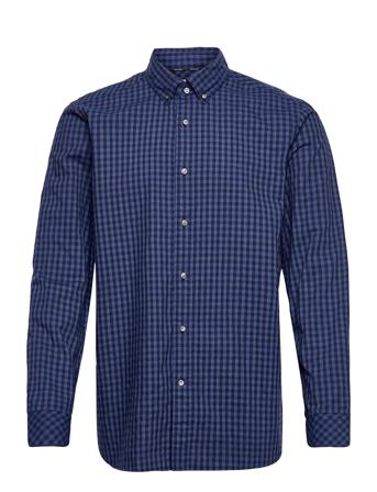 Recycled Poly Check Shirt Blue Calvin Klein