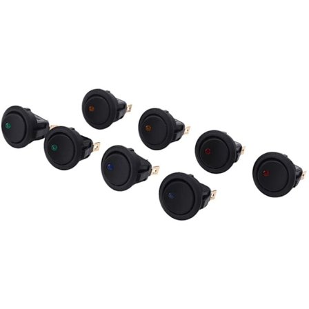 8 st LED-punktljus 12V bilbåt rund vippströmbrytare PÅ/AV TOGGLE SPST