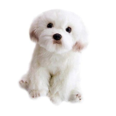 Kosedyr Hund Realistisk Design Plysjleketøy For Barn Og Voksne Klemmer Seng Eller Sofadekorasjon 1Sett Hvit 26.00X24.00X16.00CM