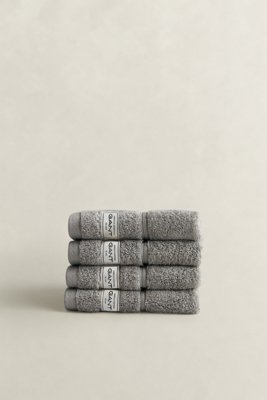 GANT - 4-Pakning premium kluter 30x30cm concrete grey