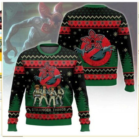 Julegenser med rund hals, Pullover, 3D-printet vintergenser med lange ermer - EL3625 - Størrelse 5XL