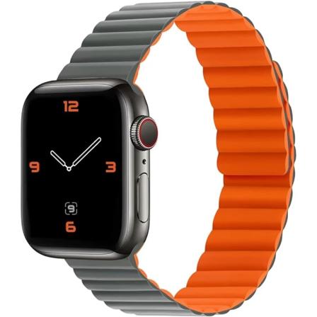 Yhteensopiva Apple Watch8-rannekkeiden kanssa, magneettilukolla varustettu silikoniranneke 42/44/45/49 mm, vaihtoranneke iWatch-rannekkeille SE/7/6/5/
