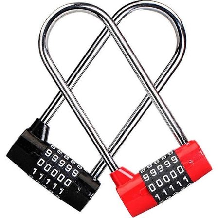 Långt Hänglås, Kombinationslås, 5-siffrigt Kombinationslås [DB]