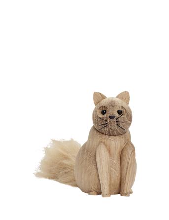 My Kitty Home Decoration Decorative Accessories/details Wooden Figures Brun Andersen Furniture