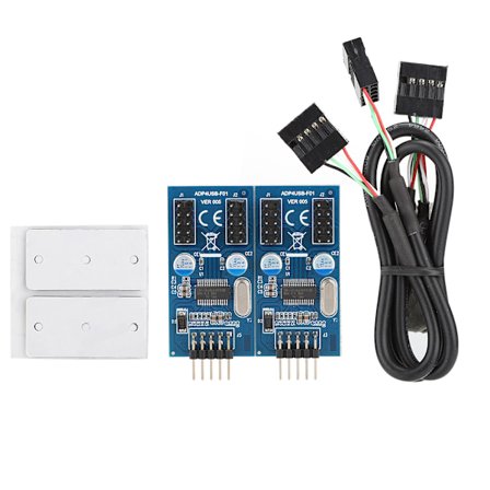 Hovedkort 9-pinners USB-hode Multiplikator for WIN2000 / WinXP / 2003 / VISTA / 2008 / WIN 7/ WIN8 32 / 64BIT / Linux / MAC